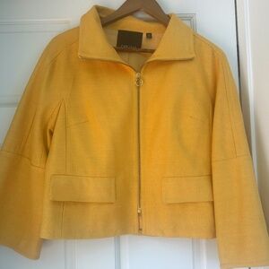 Yellow Silk Jacket by Carlisle, Size 6